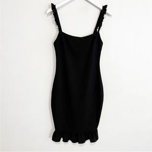 Likely Black Carmen Ruffle Flounce Sheath Dress (Size 6)